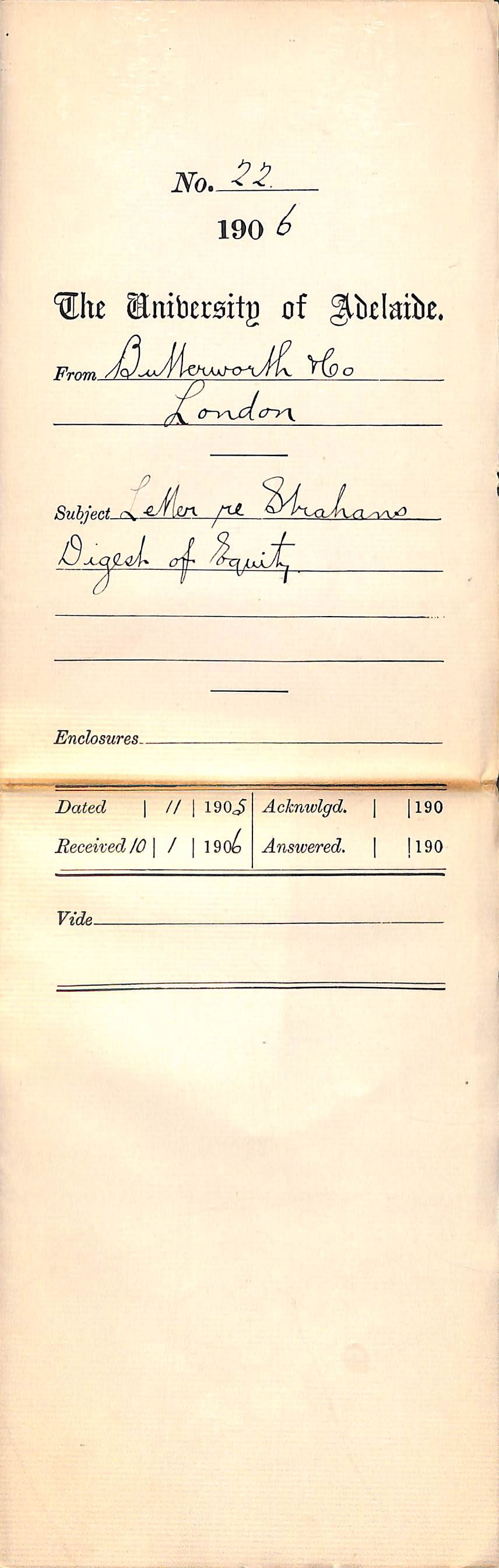 Review of Strahan's Digest of Equity