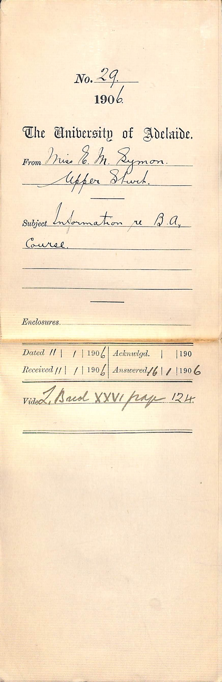 Enquiring about BA course