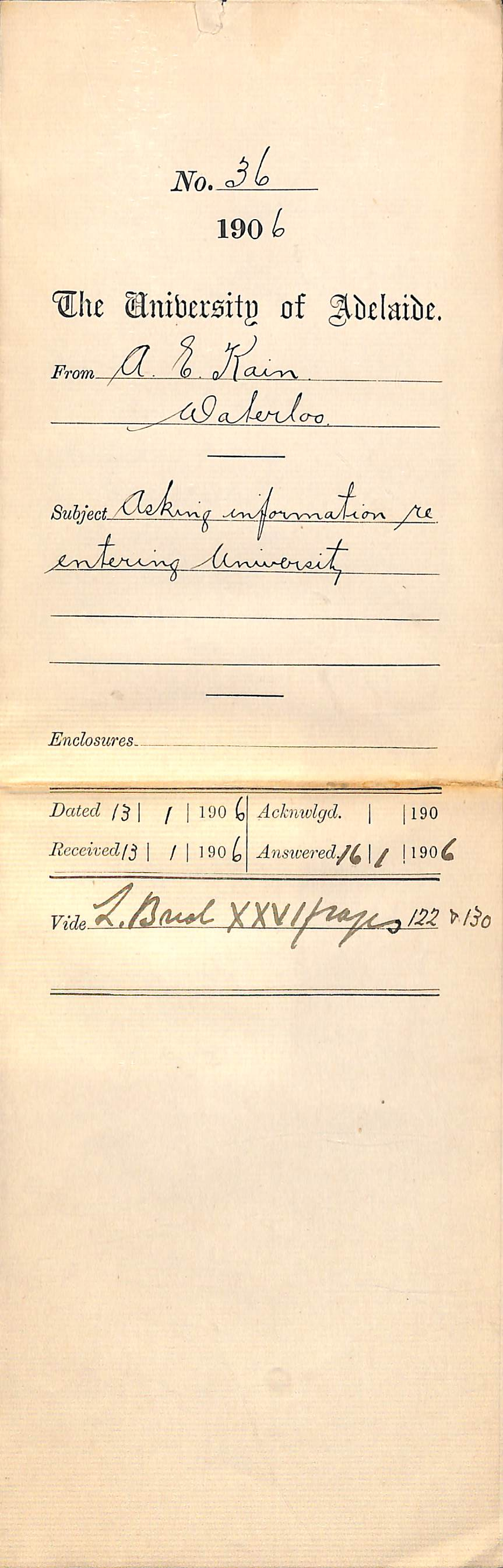 Urgently enquiring about enrolment eligibility