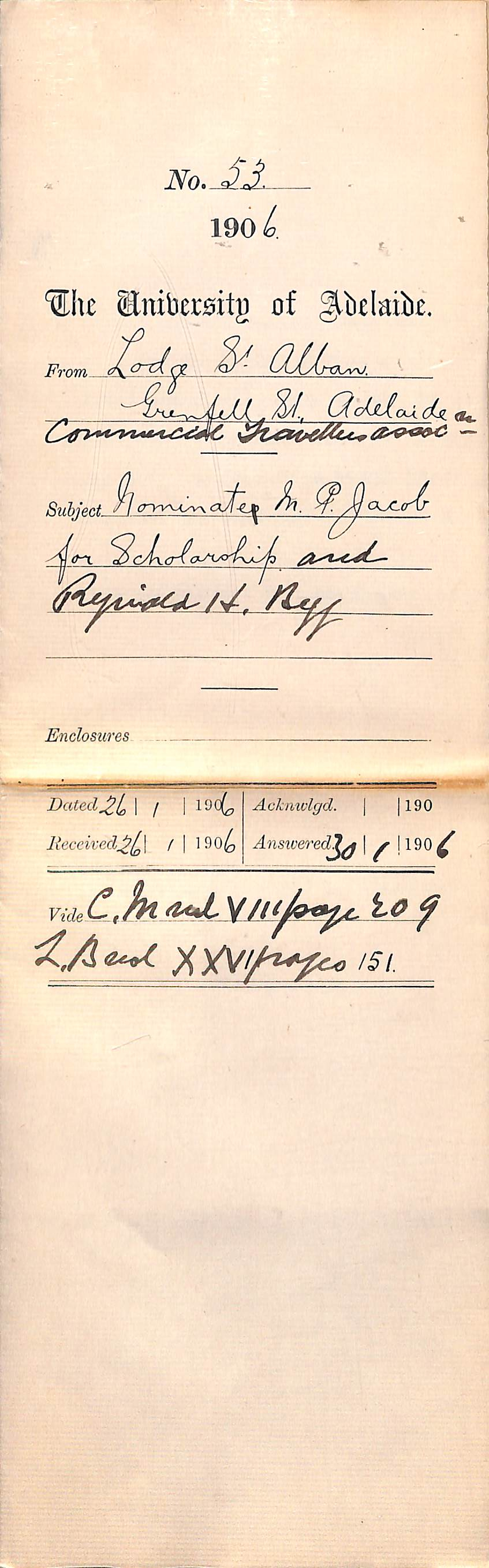 Receiving scholarships