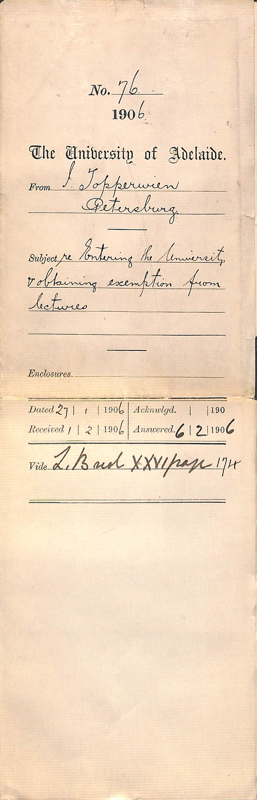 Enquiring about a BA course