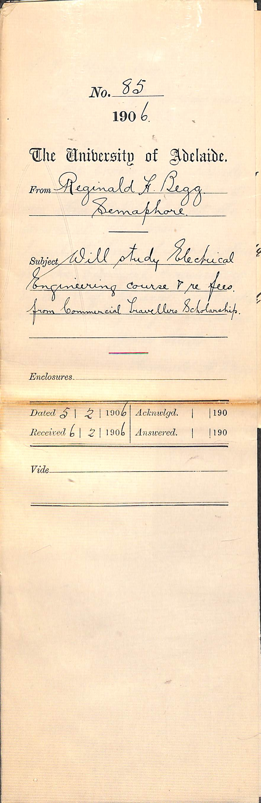 Enquiring about Scholarship details