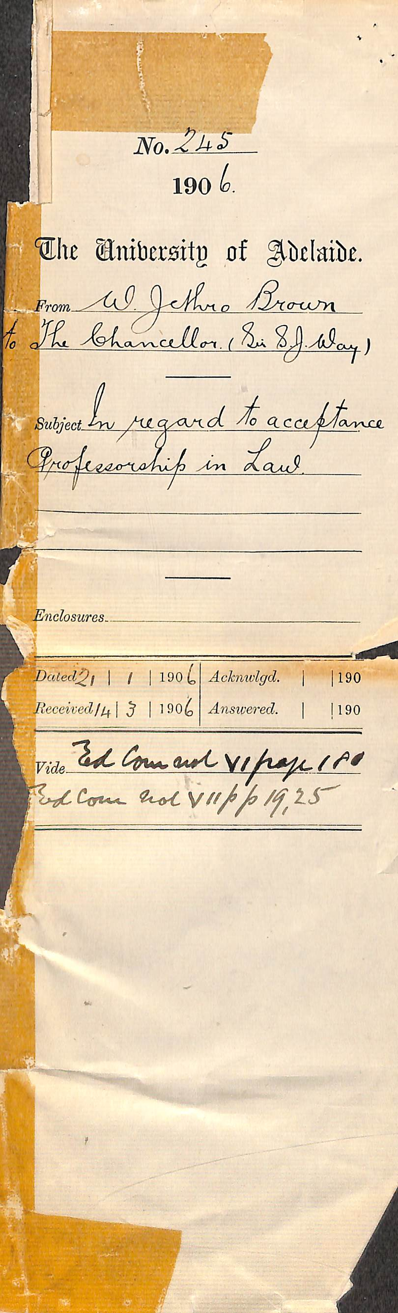 discussing the position of chair