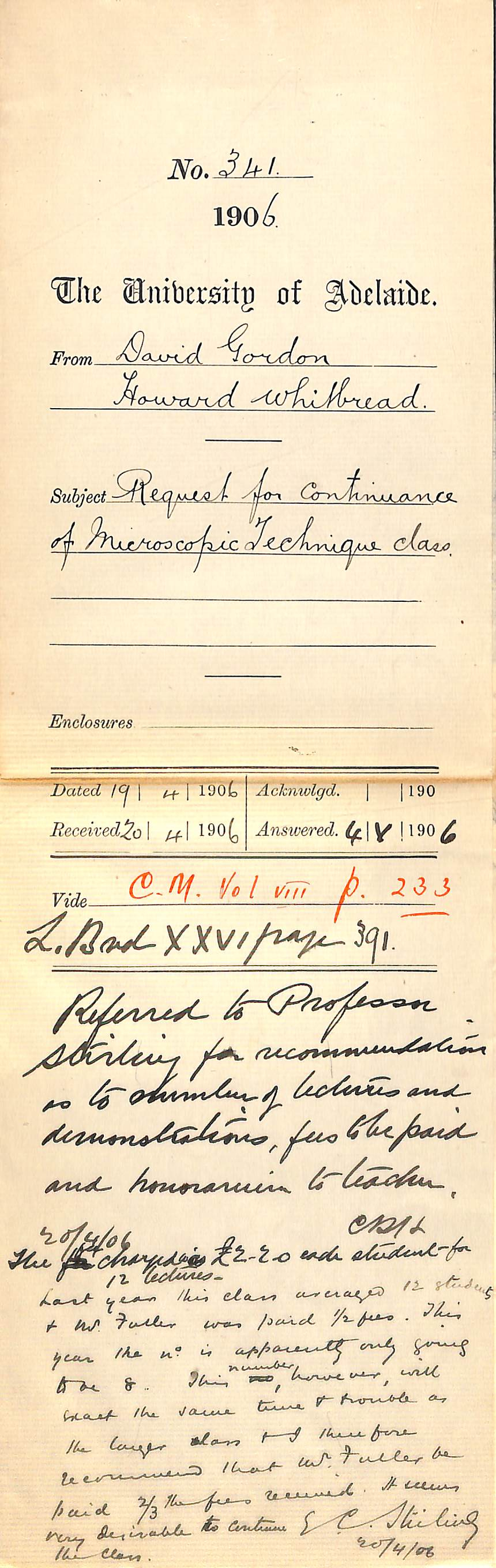 Requesting the continuation of the class on Microscopic Technique