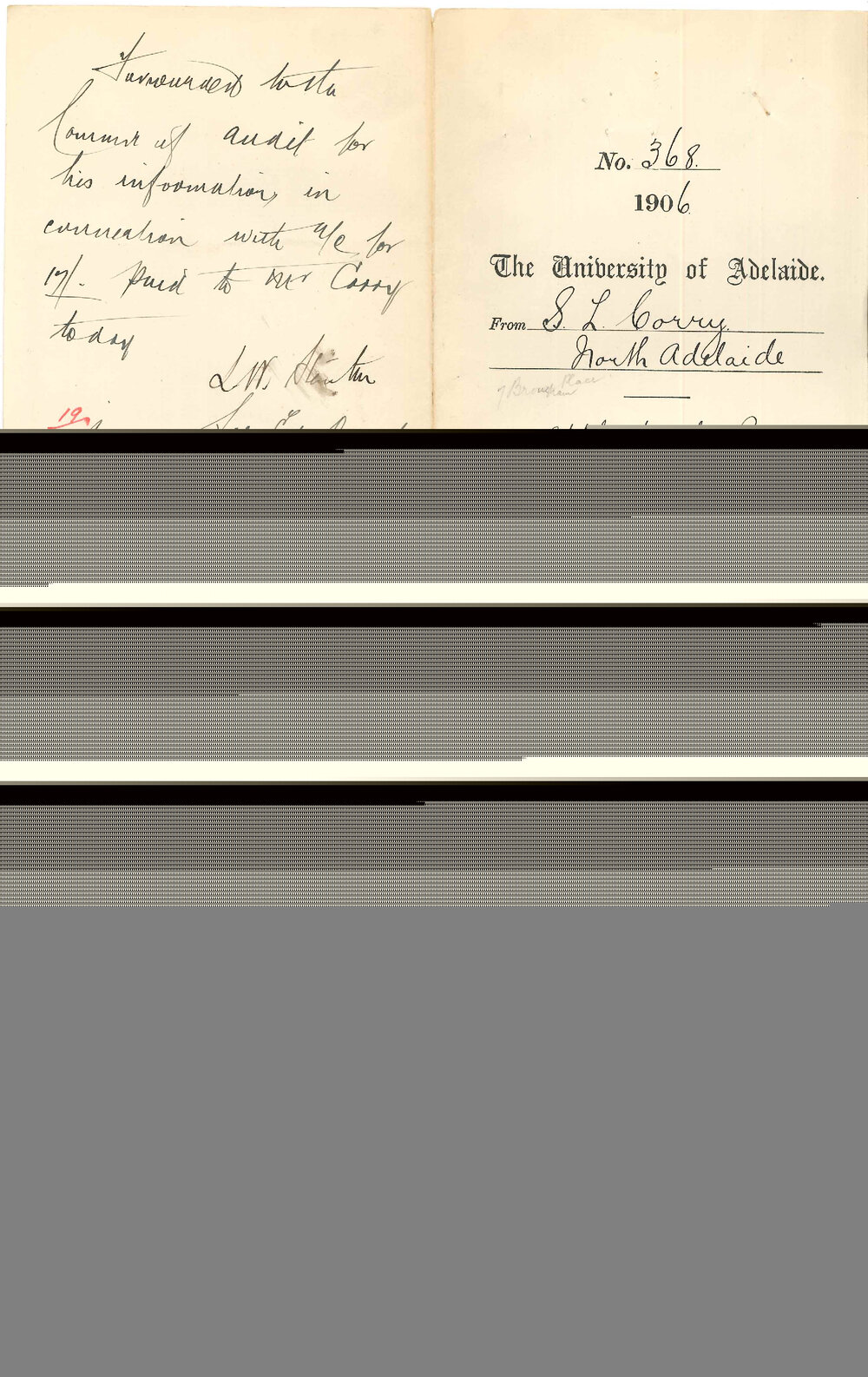 Regarding the remaining balance of the Evening Scholarship