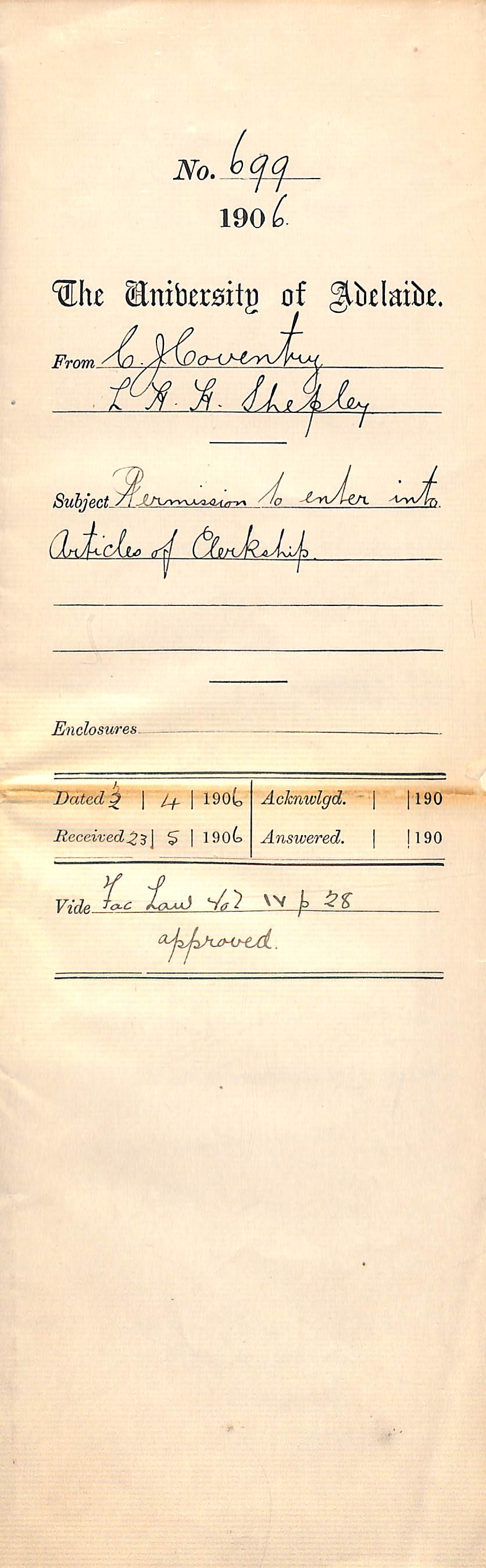 Orders for exemption from Rule 6