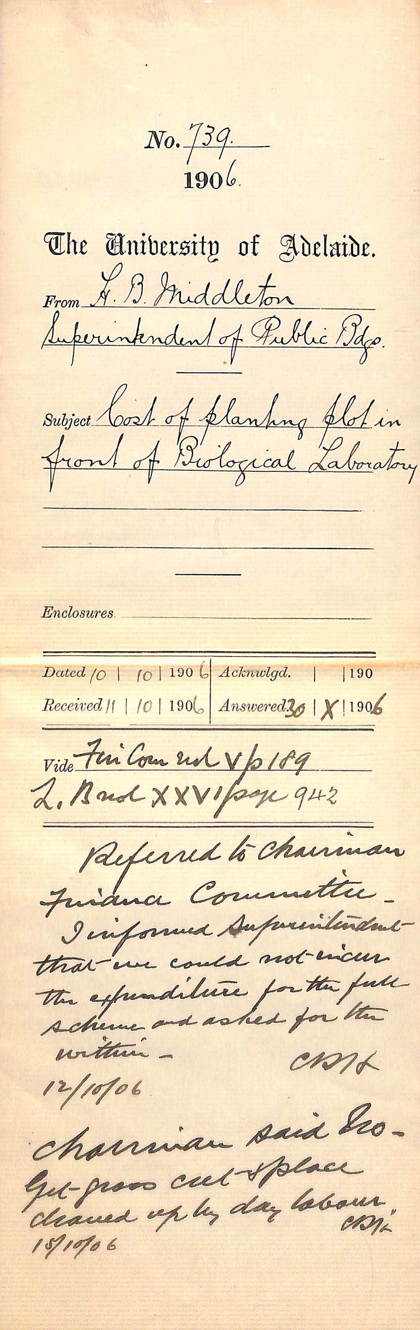 Costing new grass in front of Biology building