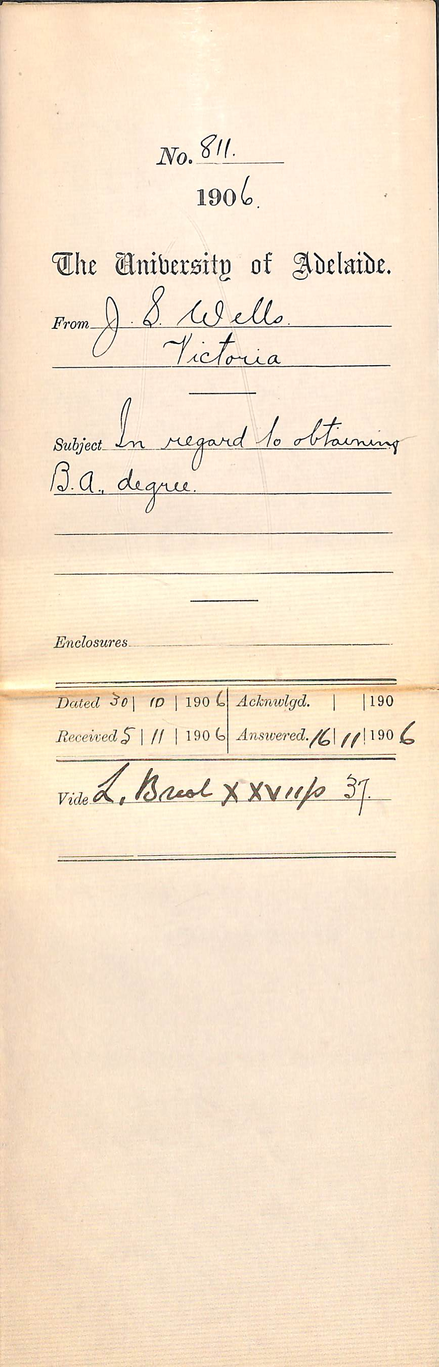 Enquiring about subjects required for an Arts degree