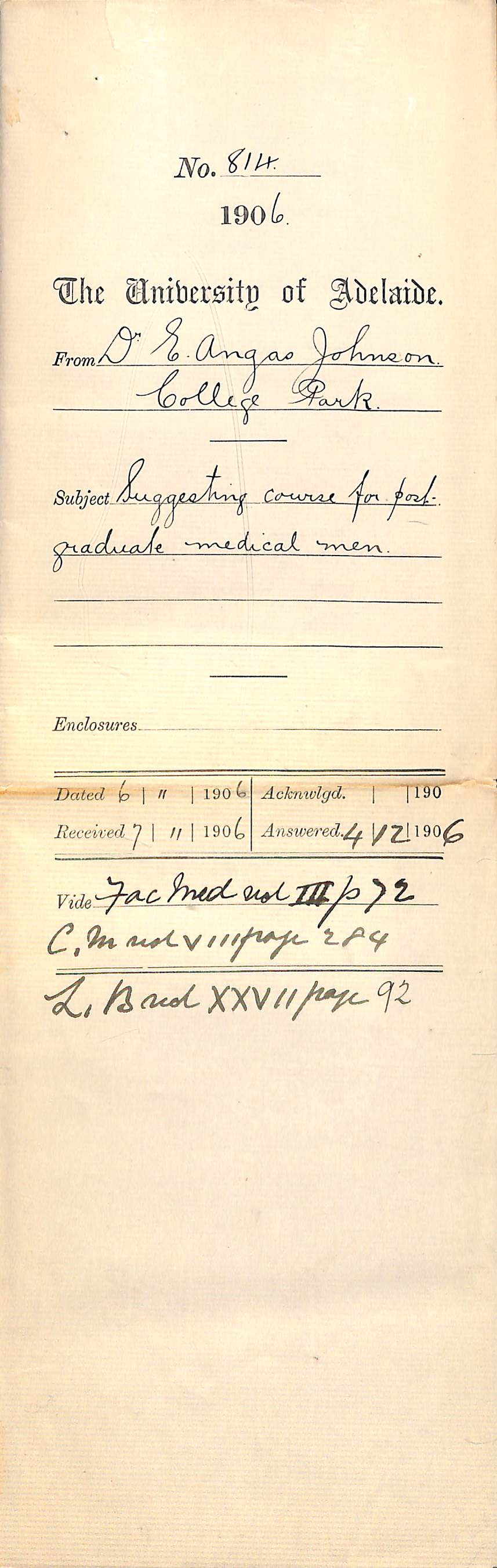 Proposing a post graduate summer course for medicine