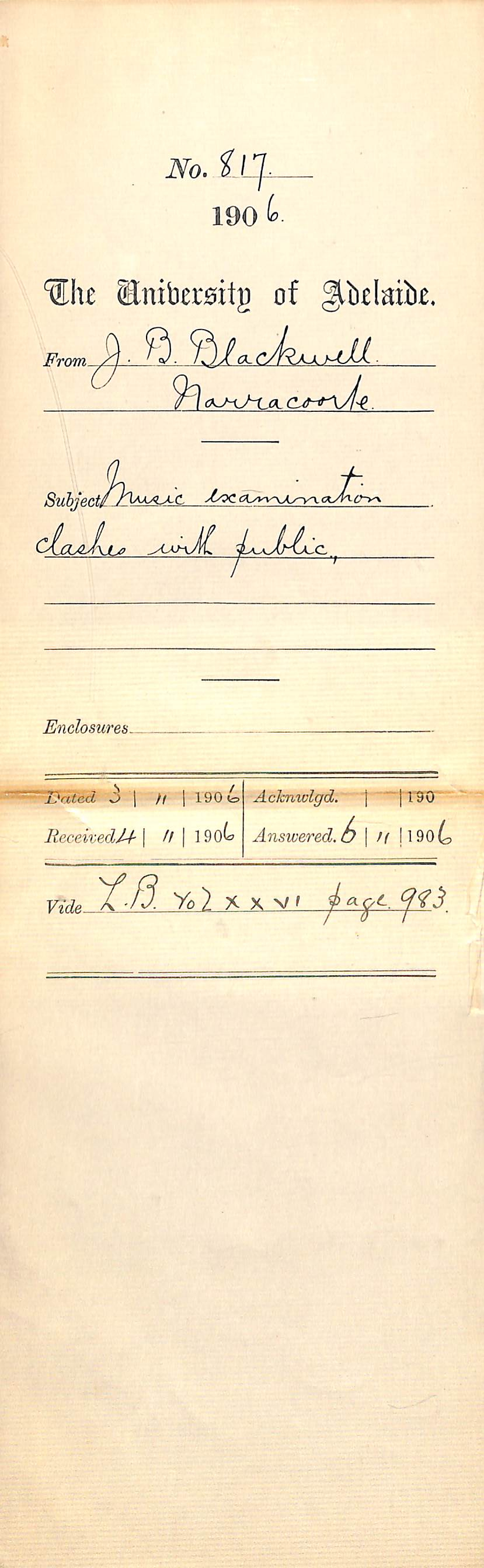 Arranging music exam time and place due to schedule conflict