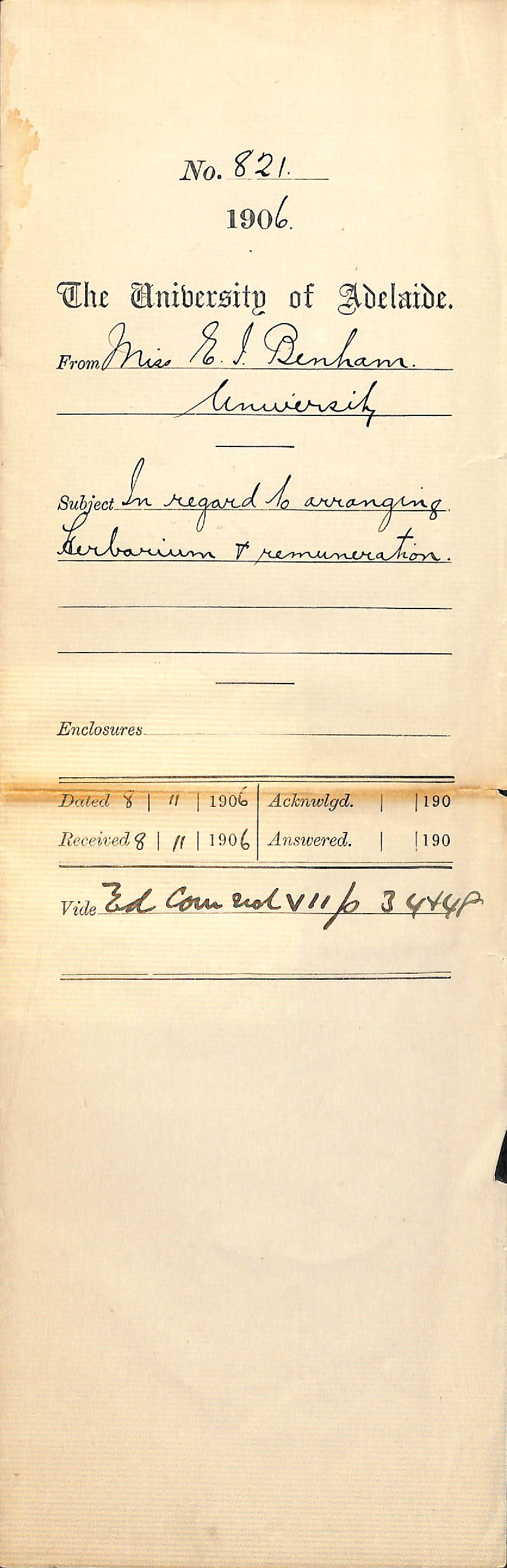 Proposing salary and estimating timeframe for Herbarium work