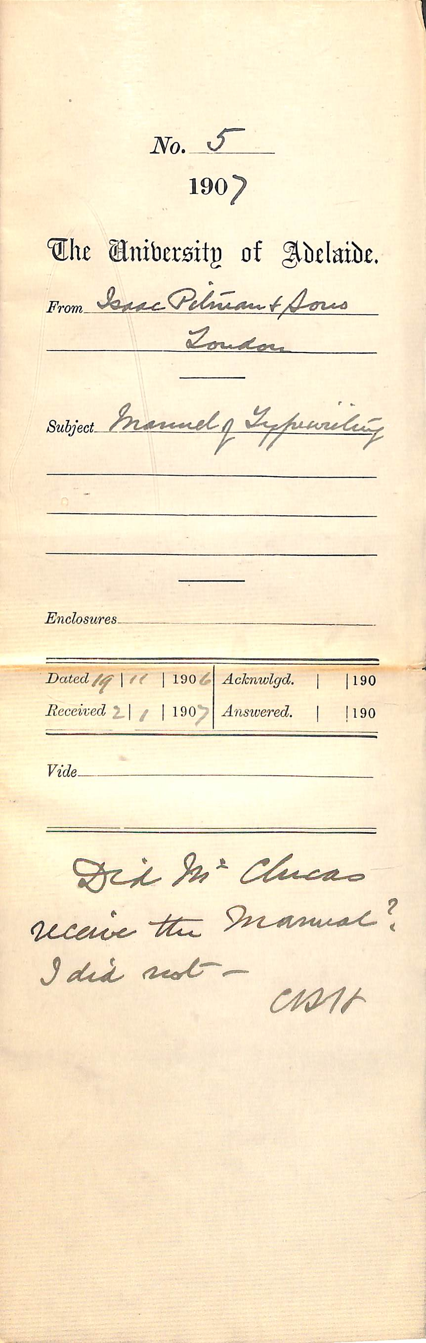 Isaac Pitman and Sons - London - Manual of Typewriting