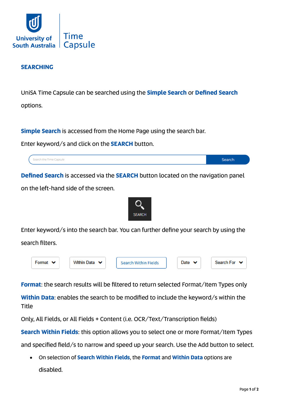 Searching the Time Capsule