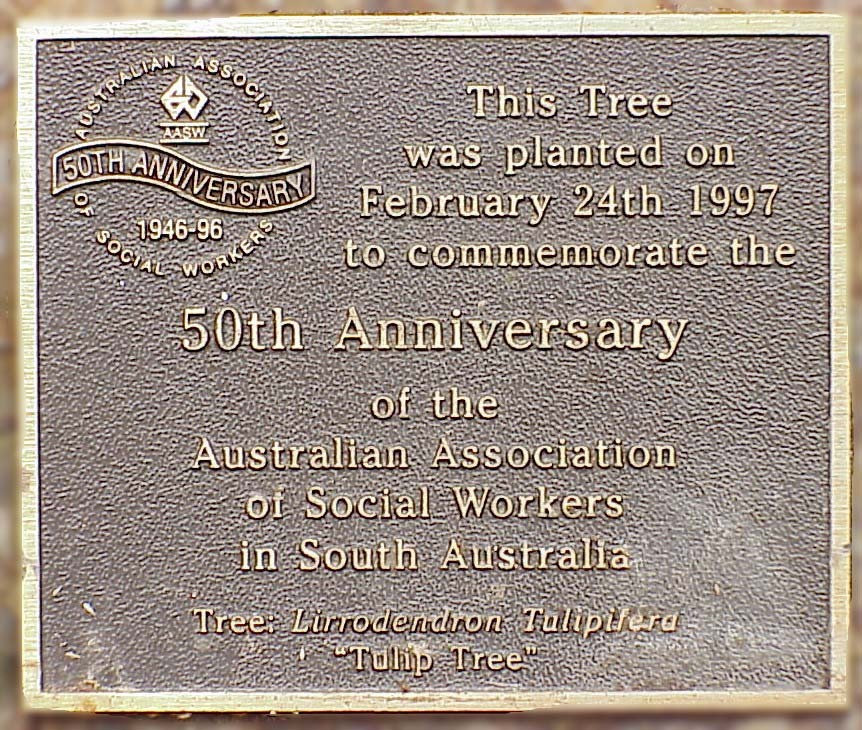 Historical plaques on Magill Campus