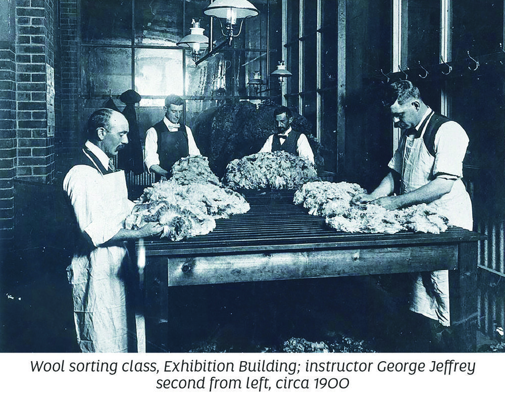 Wool handling c 1900