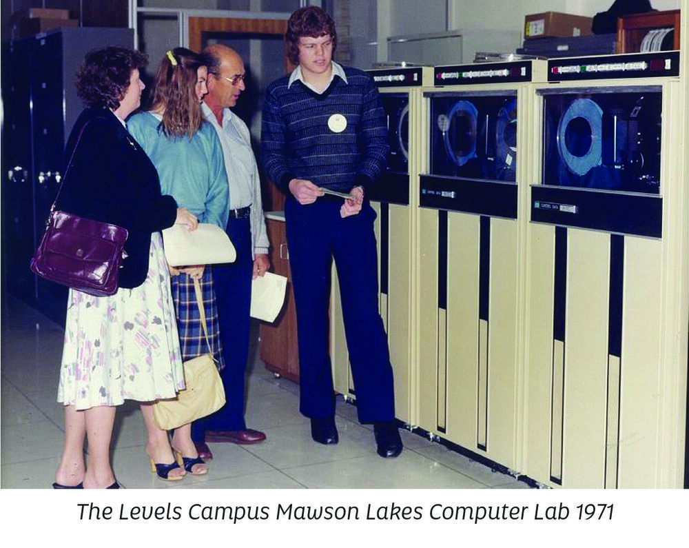 Computer lab in the 1970s