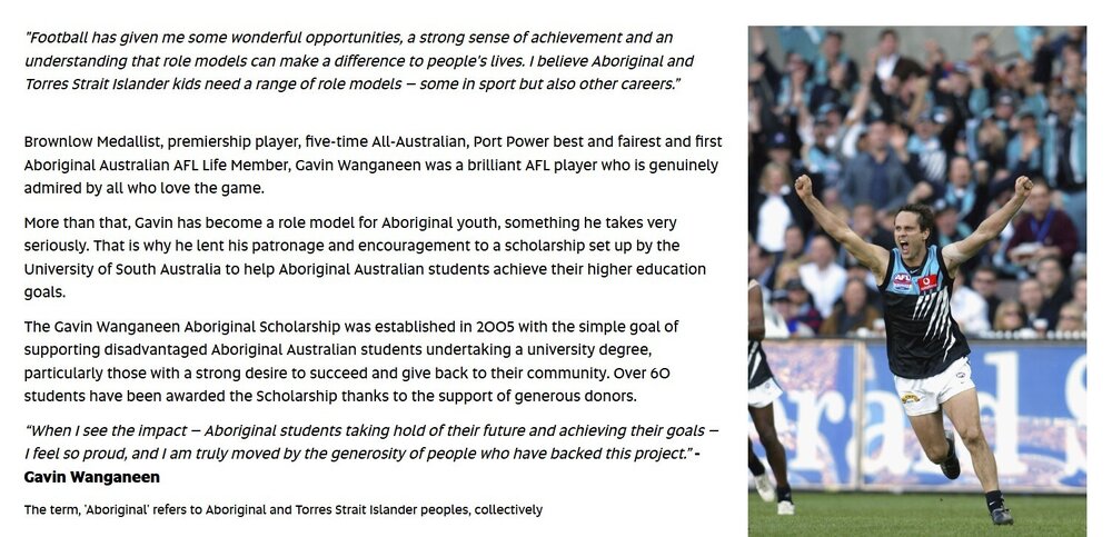 Quote from Gavin Wanganeen