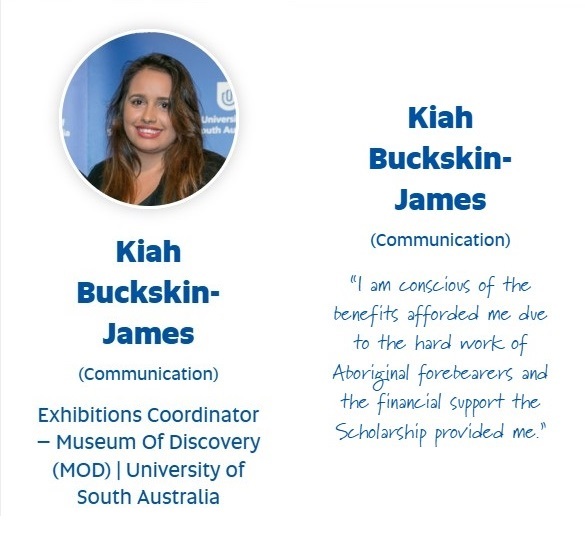 REVIEW Kiah Buckskin-James Gavin Wanganeen Aboriginal Scholarship winner