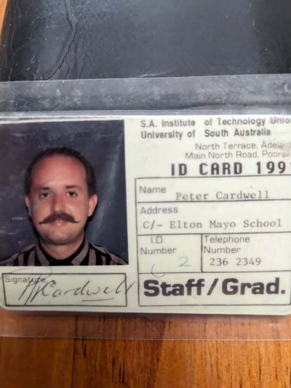 My 1991 Staff Card