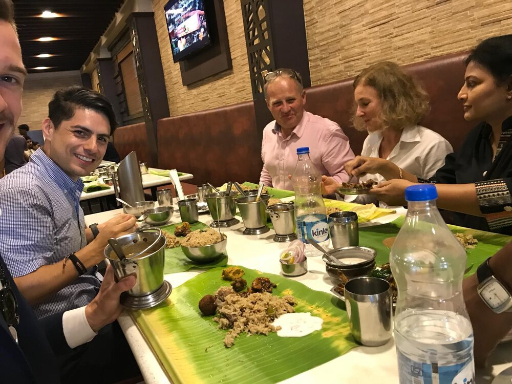 Tasting the local cuisine