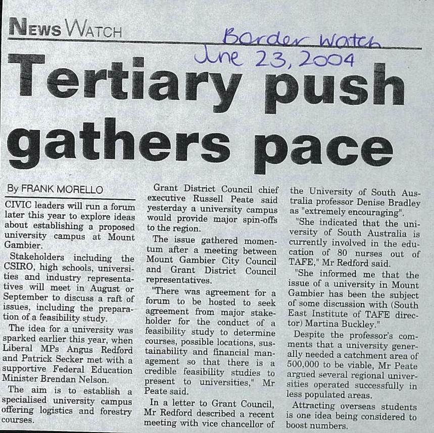 UniSA heads for the regions