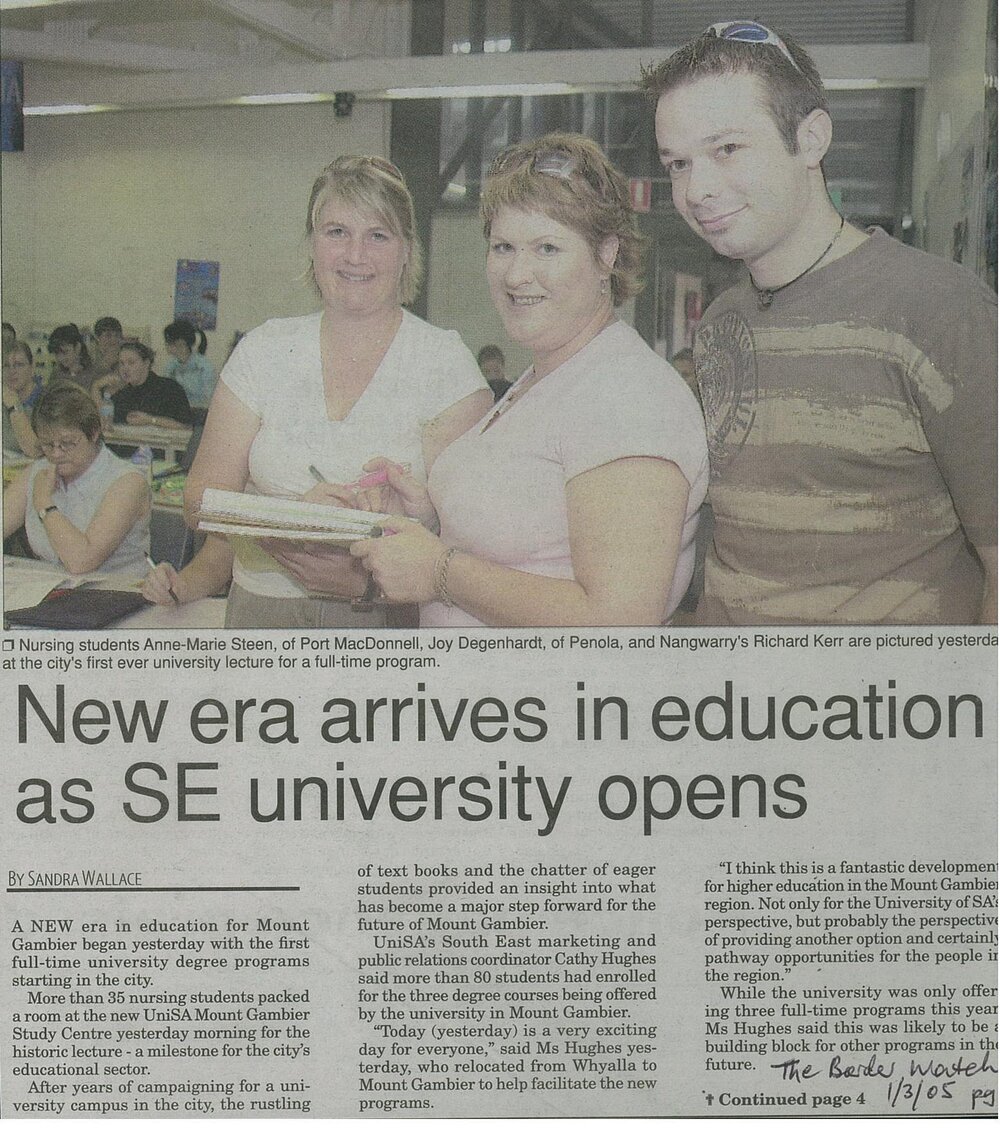 UniSA Opens for Business