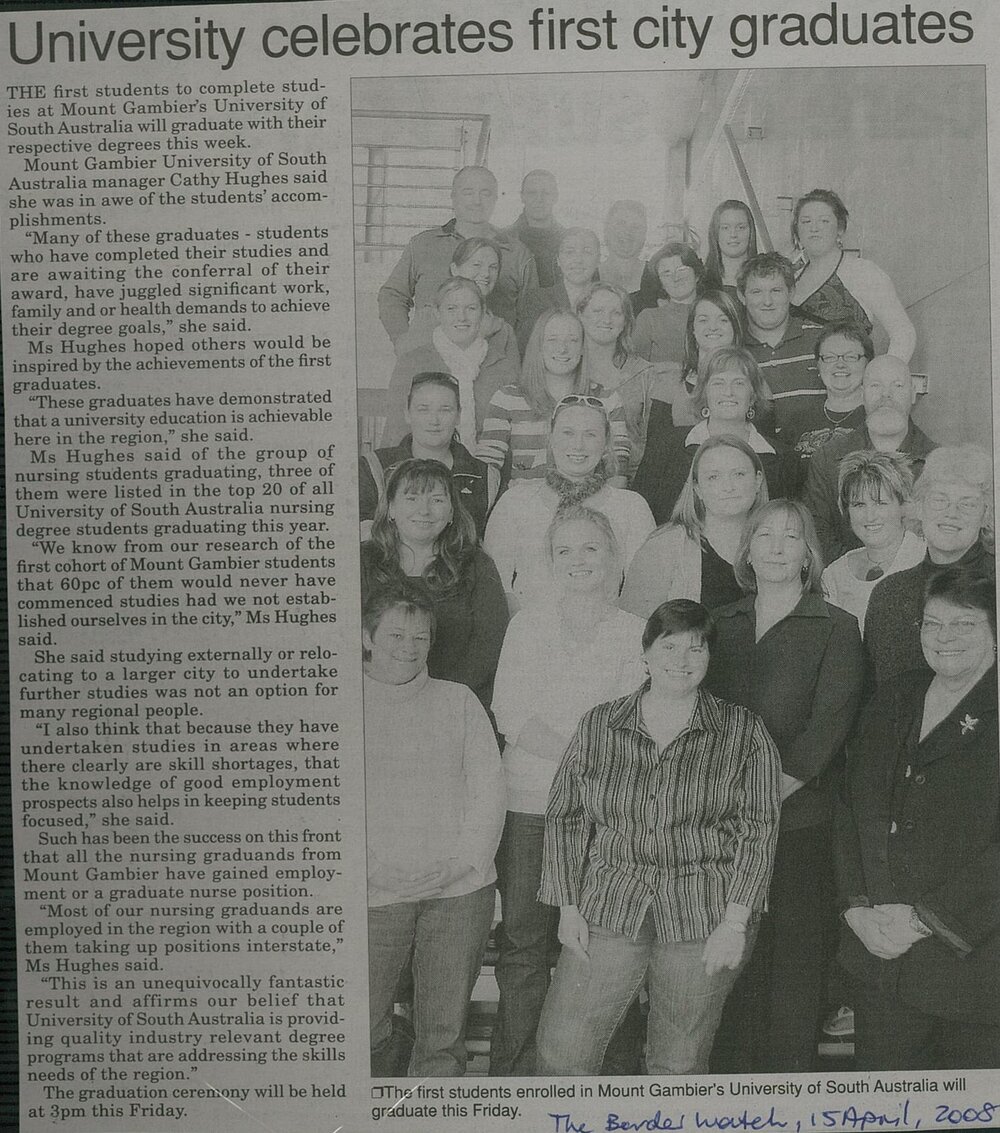 First graduates at Mount Gambier