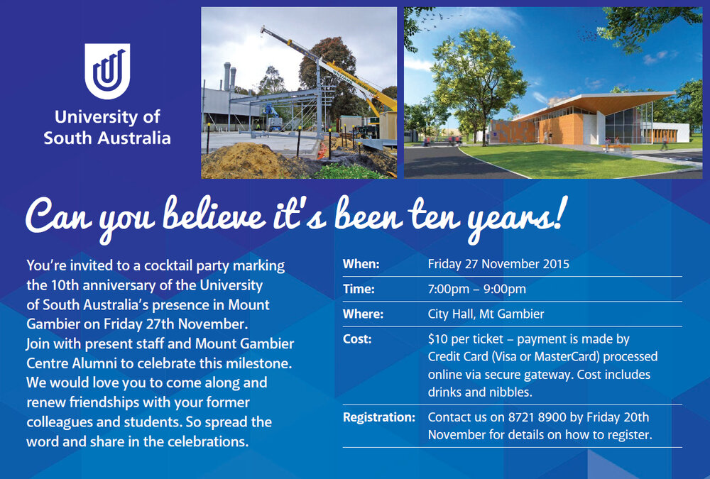 Mount Gambier celebrates 10 years