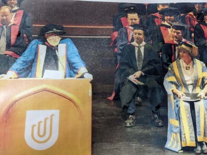 Phillip Adams receives Hon Doc