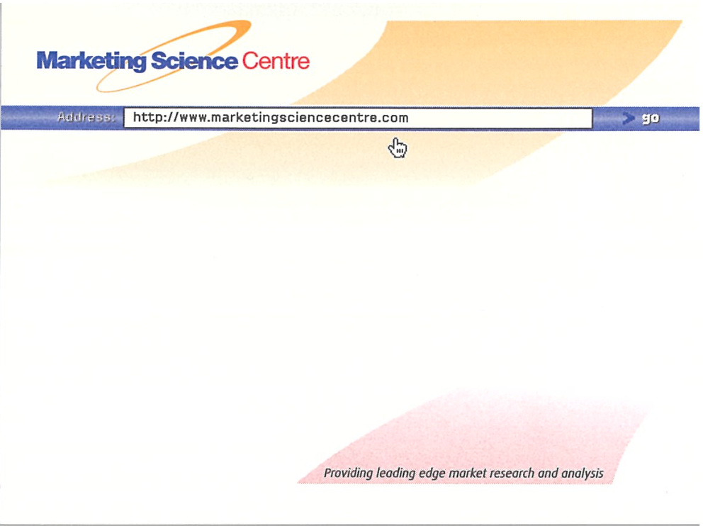 Marketing Science Centre stationery