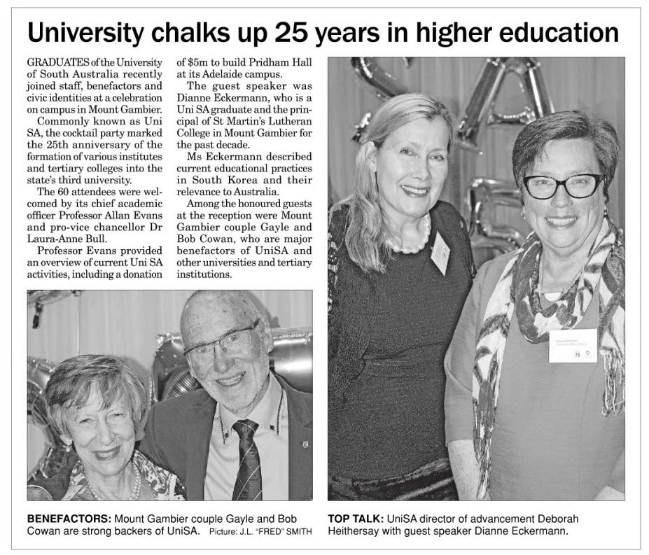 Celebrating in Mount Gambier