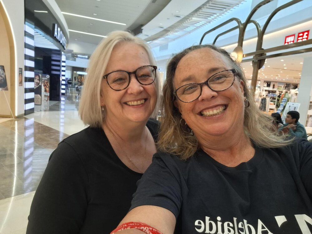 Alex and Kelli TALAS coffee catch up!