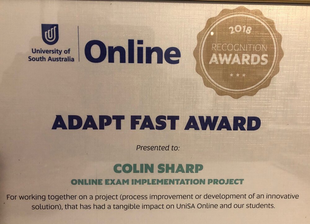 University of South Australia Online 2018 Awards.