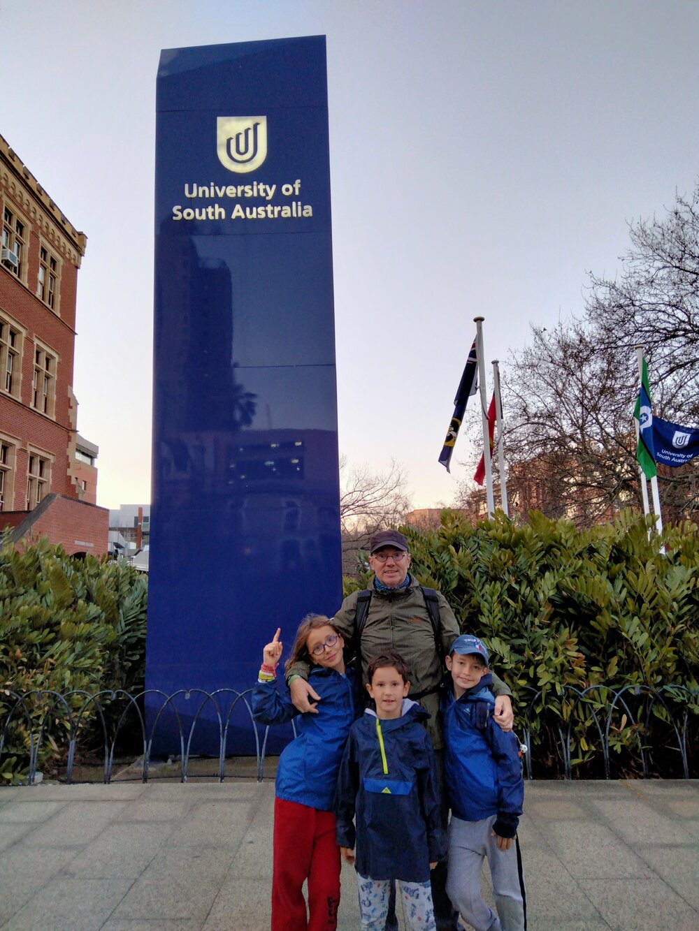 At UniSA with my family