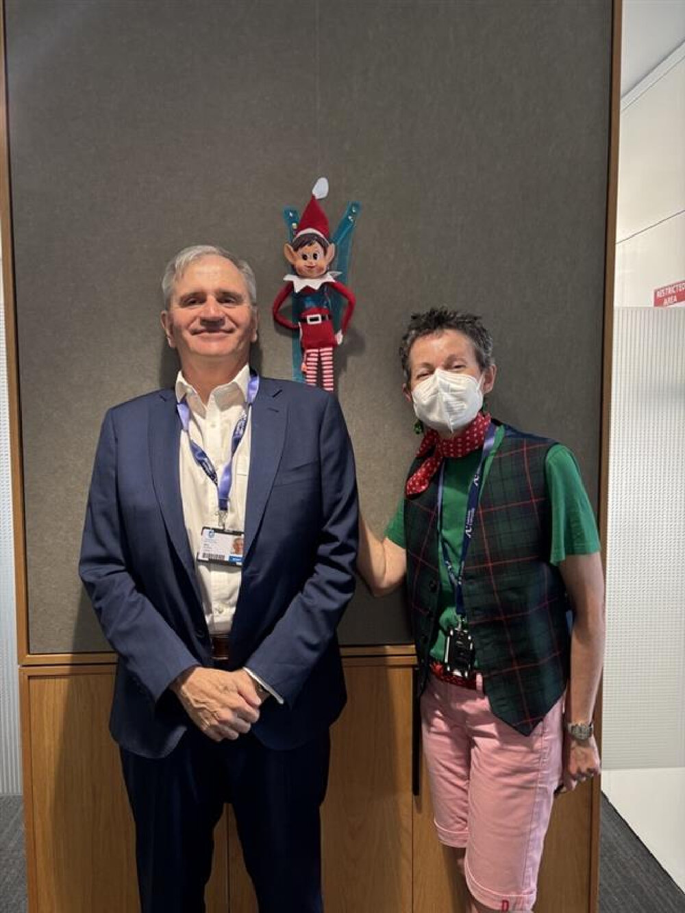 UniSA Business Christmas Elf and Santa Beer