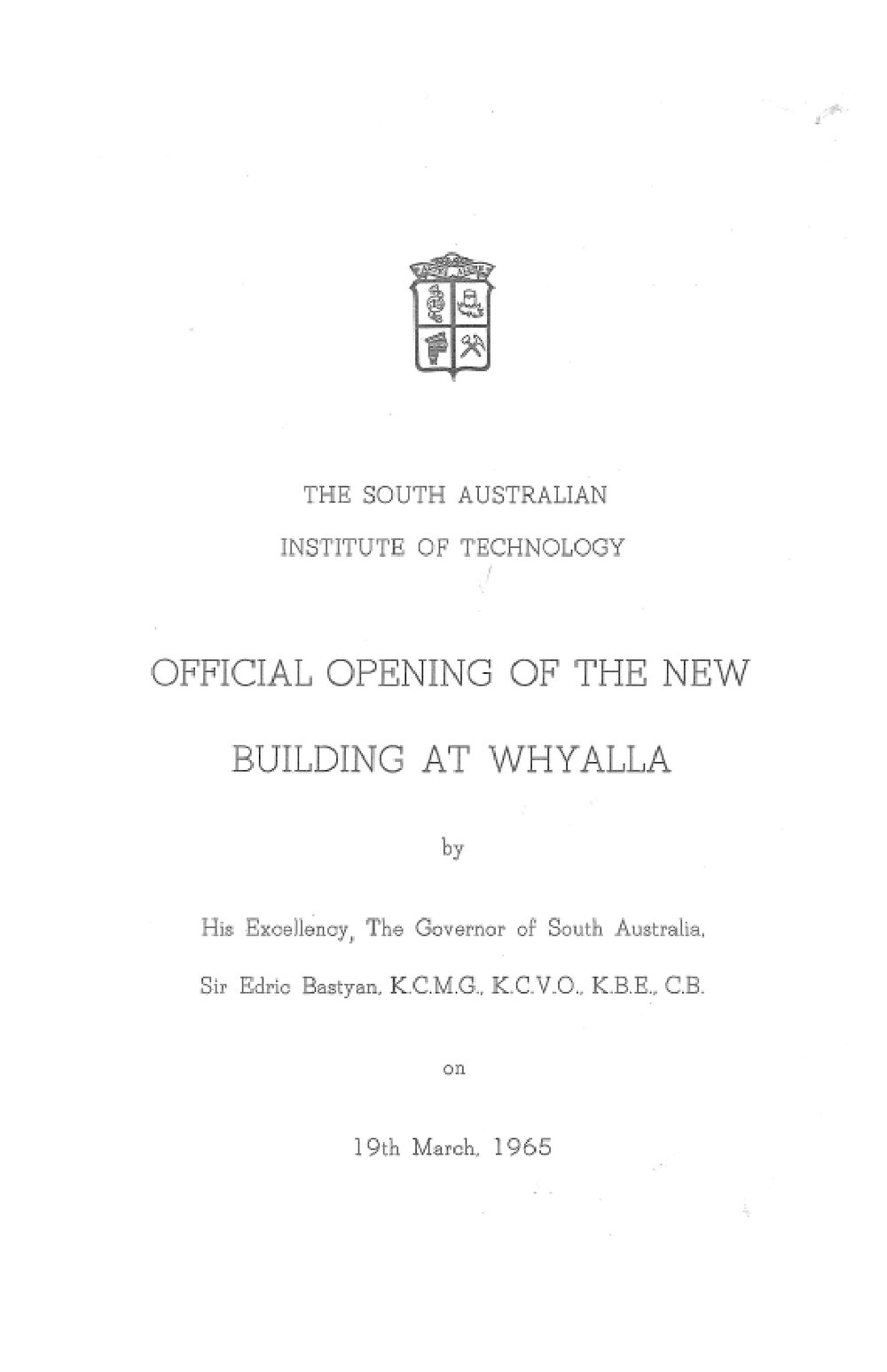 Official Opening at Whyalla