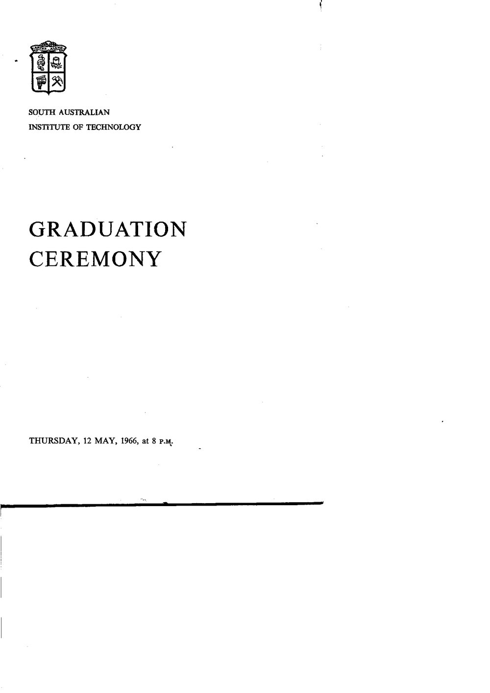 SAIT Graduation 1966