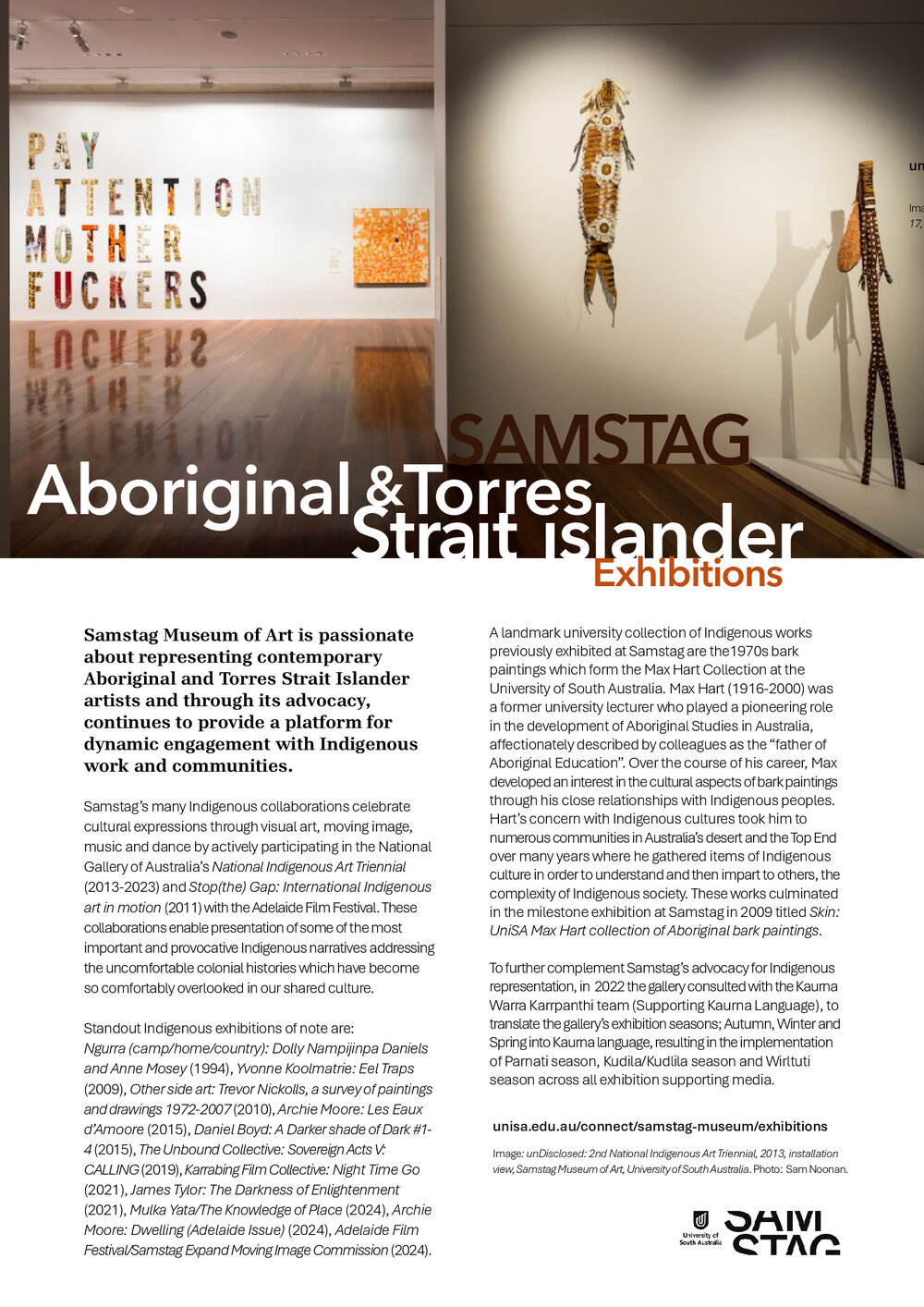 SAMSTAG Aboriginal &amp; Torres Strait Islander Exhibitions