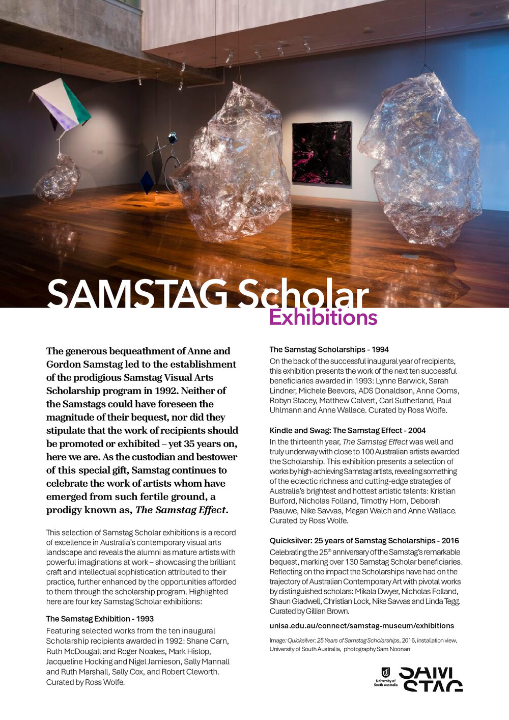 SAMSTAG Scholar Exhibitions
