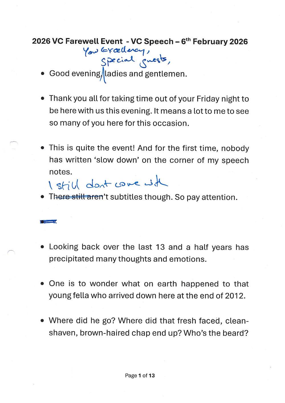 Wouldn't have missed it for the world!