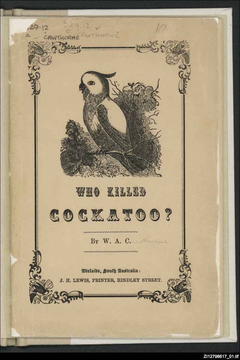Who Killed Cockatoo Cover