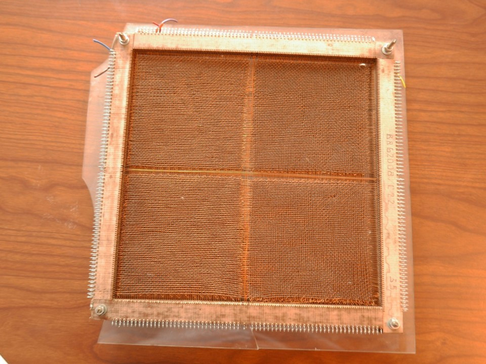 One plane of core memory, image supplied by Christopher Barter