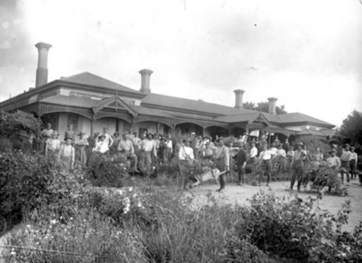 Soldiers' Home Garden at Myrtle Bank, c1917