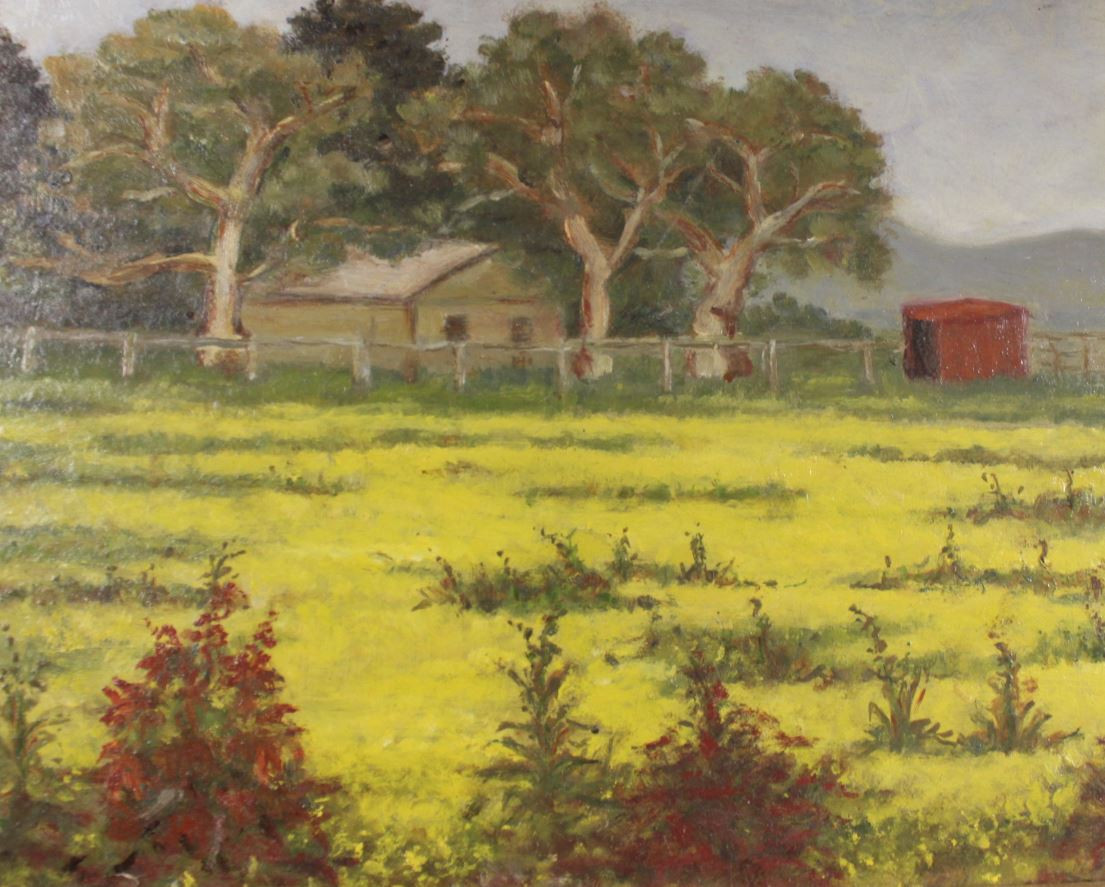 Contemporary painting of Morphettville Stud