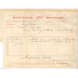 Professor Tubbs - Malvern - Salary of Classical Chair