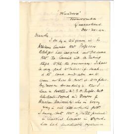 Reverend Pughe - Toowoomba - Queensland - Particulars of Classical Chair