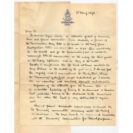 Reverend H Girdlestone MA - St Peters College Hackney - Proposed changes in time of Junior and Senior Public Exams