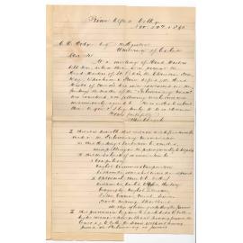 Frederic Chapple - Head Master Prince Alfred College - Petition for changes in subjects of Preliminary Examination