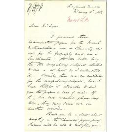 Professor Edward Henry Rennie - March Matriculation Examination