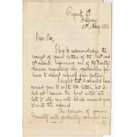 Albert E Jones - Fitzroy Victoria - Exemption from Law Lectures
